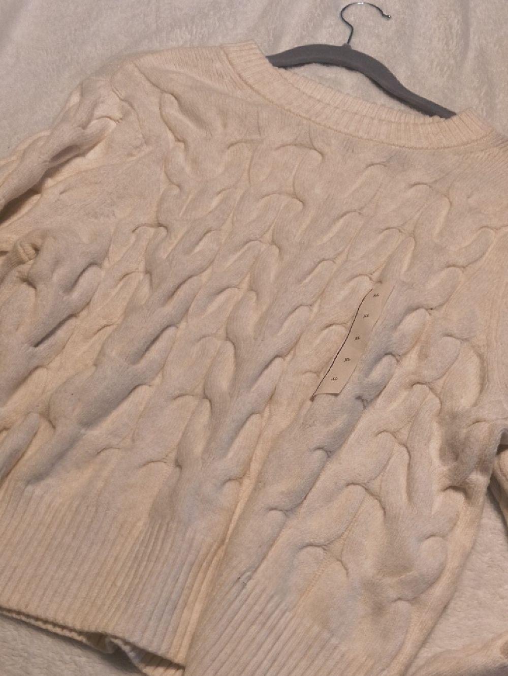 A New Day Beige Sweater Xl